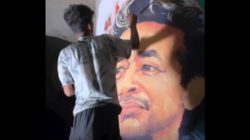 Two youths detained for painting Sonam Wangchuk portrait on public wall in Guwahati Two youths detained for painting Sonam Wangchuk portrait on public wall in Guwahati