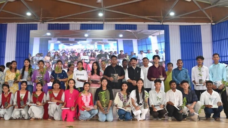 Assam Minister Atul Bora felicitates over 1,400 meritorious students in Bokakhat Assam Minister Atul Bora felicitates over 1,400 meritorious students in Bokakhat