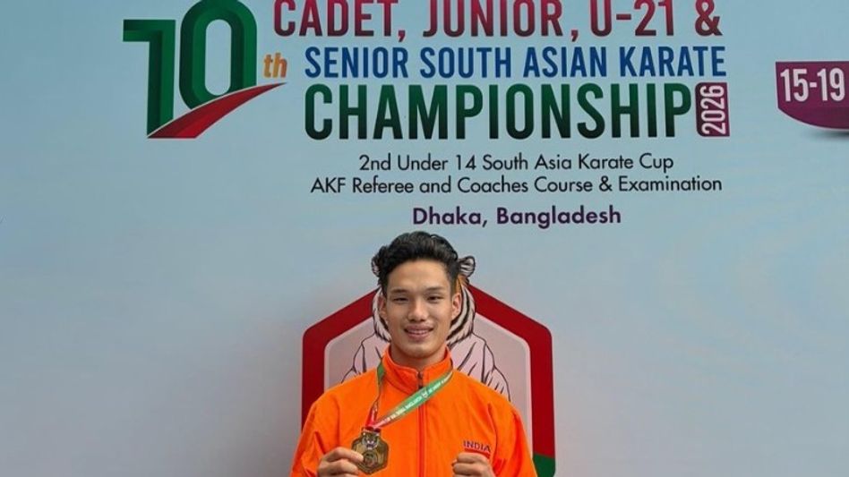 Arunachal’s Khyoda Talik wins team Kata Gold at South Asian Senior Karate Championships 2026 Arunachal’s Khyoda Talik wins team Kata Gold at South Asian Senior Karate Championships 2026