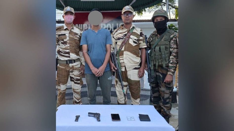 One active PREPAK (PRO) cadre held with pistol in Manipur's Thoubal during search operation One active PREPAK (PRO) cadre held with pistol in Manipur's Thoubal during search operation