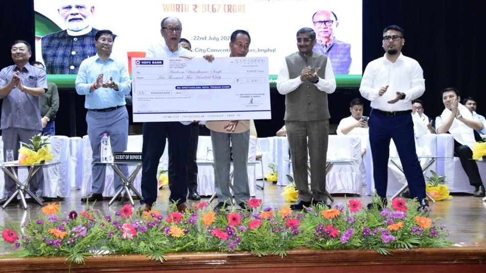 Manipur CM distributes Rs 91.66 crore welfare benefits to over 2.4 lakh beneficiaries Manipur CM distributes Rs 91.66 crore welfare benefits to over 2.4 lakh beneficiaries