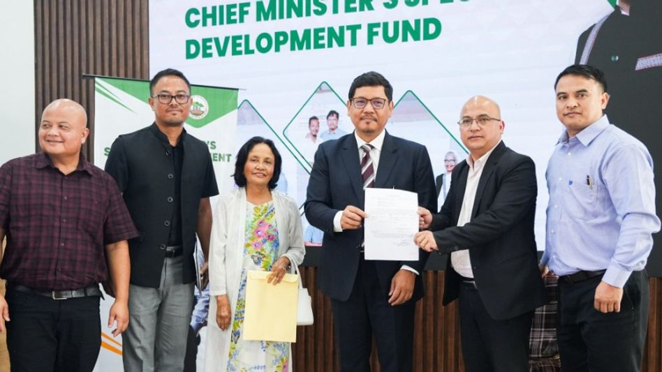 Meghalaya CM distributes CMSDF sanction letters, flags off buses for educational institutions Meghalaya CM distributes CMSDF sanction letters, flags off buses for educational institutions