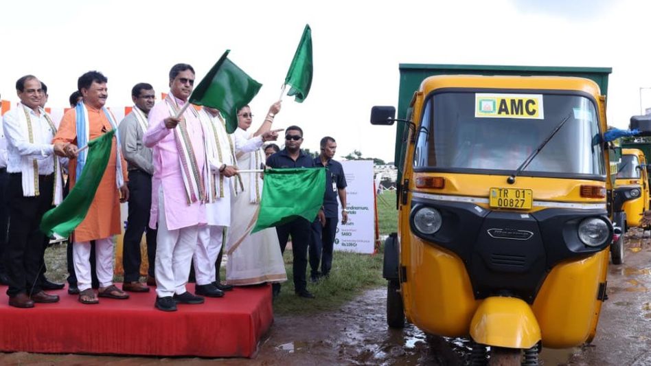 Tripura CM inaugurates Agartala Municipal Corporation Development projects at Swami Vivekananda Maidan Tripura CM inaugurates Agartala Municipal Corporation Development projects at Swami Vivekananda Maidan
