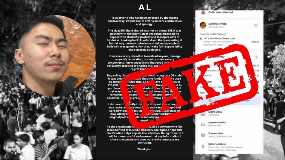 Viral '150 pizzas for protesters' claim unravels as Nagaland man admits bill was fake Viral '150 pizzas for protesters' claim unravels as Nagaland man admits bill was fake