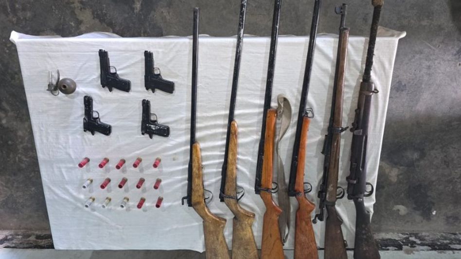 Security forces recover rifles, pistols, grenade in Manipur's Imphal West Security forces recover rifles, pistols, grenade in Manipur's Imphal West