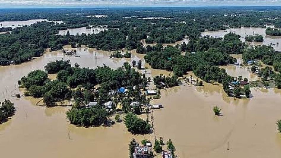 Flood situation improves in Assam, over 5.24 lakh people still affected, death toll touches 68 Flood situation improves in Assam, over 5.24 lakh people still affected, death toll touches 68