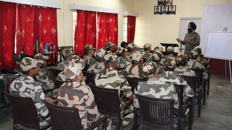 Indian Army trains CISF personnel to strengthen security at Tripura's Agartala Airport Indian Army trains CISF personnel to strengthen security at Tripura's Agartala Airport