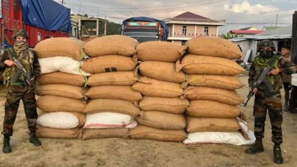 Drugs, smuggled areca nuts worth Rs 14.2 crore seized in Mizoram; seven held Drugs, smuggled areca nuts worth Rs 14.2 crore seized in Mizoram; seven held
