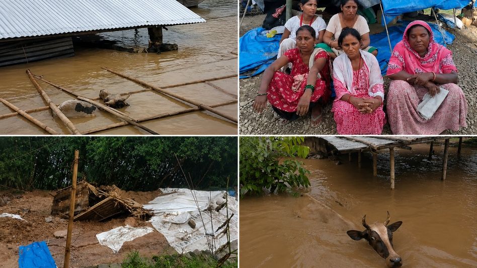 Assam Floods | Nepalikhuti village: Where the river took everything Assam Floods | Nepalikhuti village: Where the river took everything