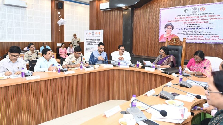 NCW Chairperson reviews women's safety measures in Tripura's Gomati district NCW Chairperson reviews women's safety measures in Tripura's Gomati district