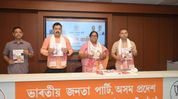 BJP Assam unveils latest edition of official mouthpiece BJP Barta in Guwahati BJP Assam unveils latest edition of official mouthpiece BJP Barta in Guwahati