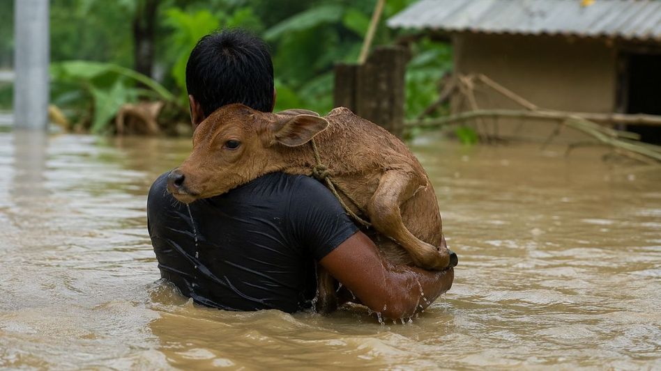 When the cows were gone, so was the livelihood: Assam’s silent flood crisis When the cows were gone, so was the livelihood: Assam’s silent flood crisis
