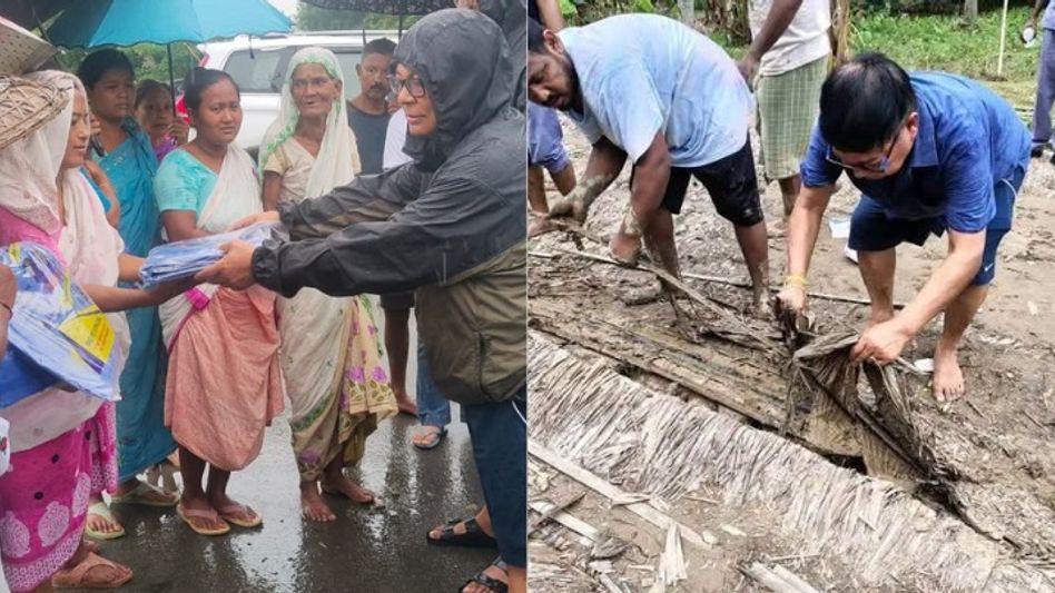 Assam floods: Debabrata Saikia alleges inadequate relief for families sheltering on roadsides Assam floods: Debabrata Saikia alleges inadequate relief for families sheltering on roadsides