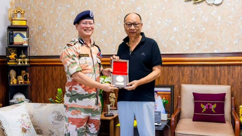Manipur CM reviews internal security, civic action programmes with ITBP Inspector General Manipur CM reviews internal security, civic action programmes with ITBP Inspector General