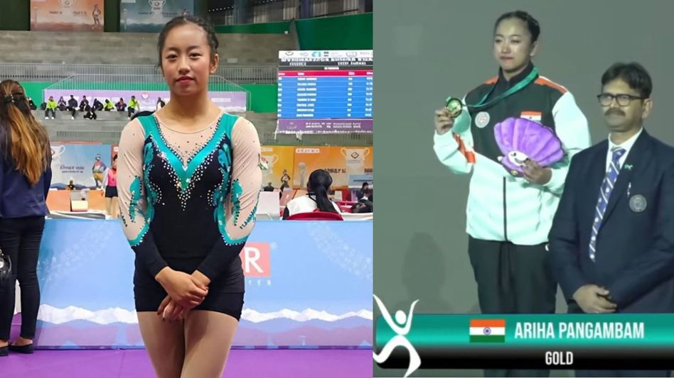 Manipur's Ariha Pangambam becomes first Indian to win senior women's aerobic gymnastics Asian title Manipur's Ariha Pangambam becomes first Indian to win senior women's aerobic gymnastics Asian title