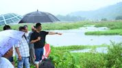 Assam Minister Pijush Hazarika reviews measures to tackle artificial flooding in Jagiroad Assam Minister Pijush Hazarika reviews measures to tackle artificial flooding in Jagiroad
