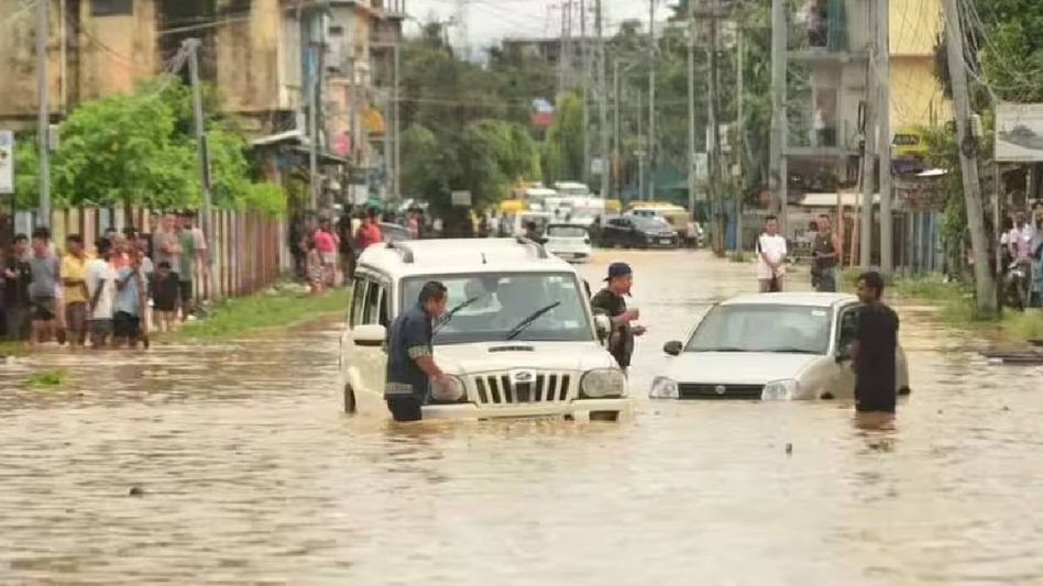 Nagaland: Heavy rain floods low-lying areas in Dimapur, college student dies of electrocution Nagaland: Heavy rain floods low-lying areas in Dimapur, college student dies of electrocution