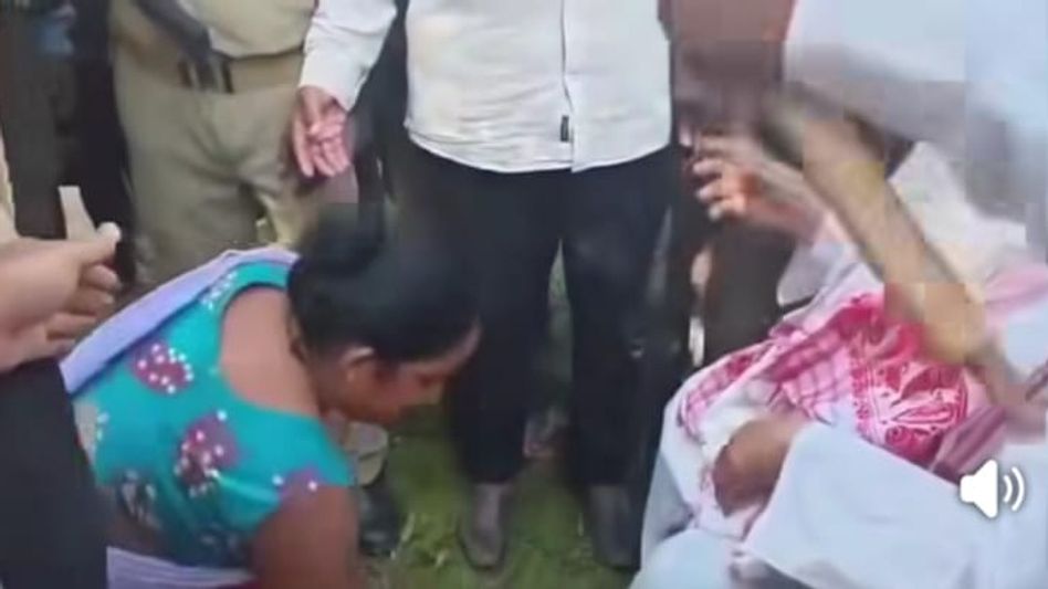 Lurin Jyoti Gogoi condemns Ajmal over alleged act of making flood-hit women touch his feet while receiving aid Lurin Jyoti Gogoi condemns Ajmal over alleged act of making flood-hit women touch his feet while receiving aid