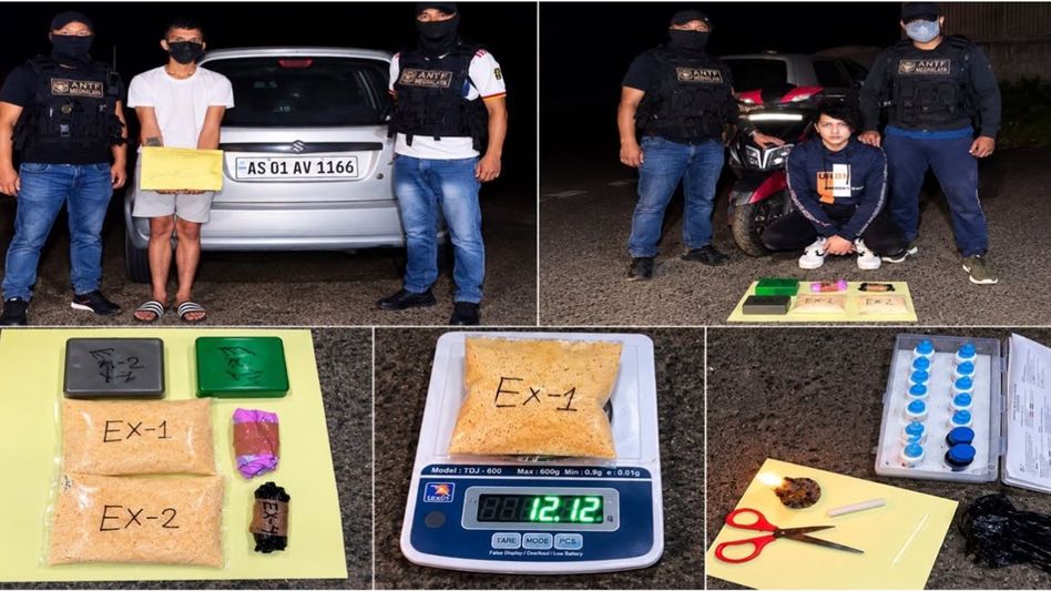 Meghalaya ANTF seizes heroin worth Rs 5 lakh in two Umiam operations, two arrested Meghalaya ANTF seizes heroin worth Rs 5 lakh in two Umiam operations, two arrested