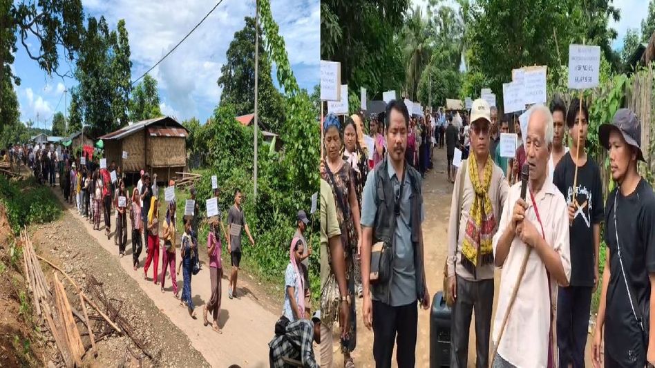 ‘Not an inch of our land’: Kuki chiefs protest Indo-Myanmar boundary realignment in Manipur ‘Not an inch of our land’: Kuki chiefs protest Indo-Myanmar boundary realignment in Manipur