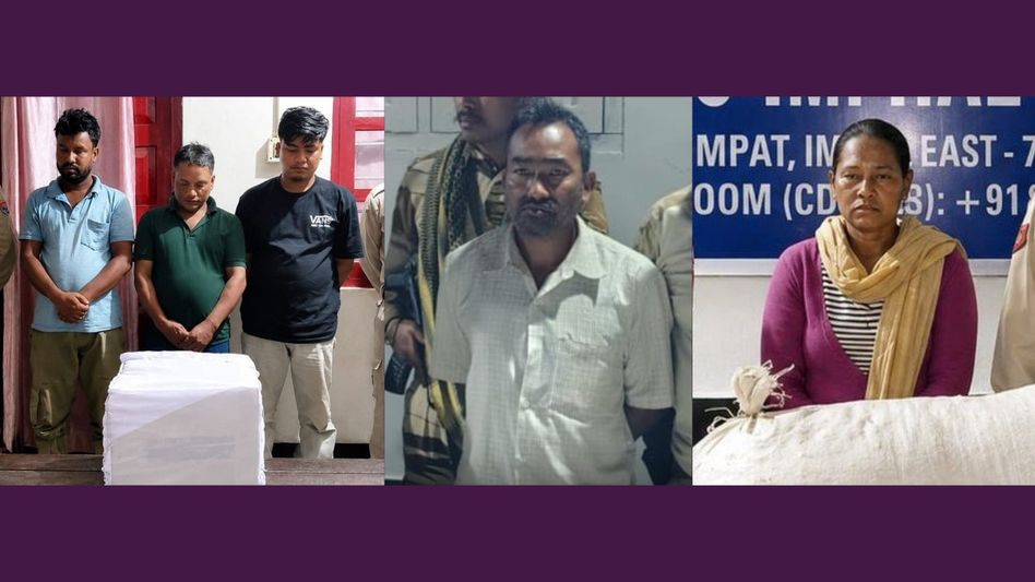 Manipur Police arrest five, seize cannabis and codeine in separate raids Manipur Police arrest five, seize cannabis and codeine in separate raids