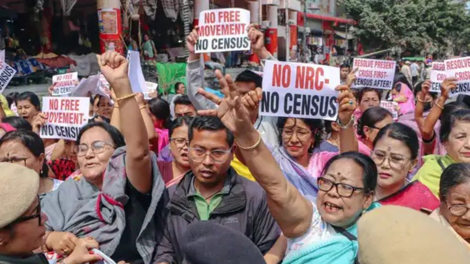 NRC protesters disrupt Census training programme in Manipur's Bishnupur NRC protesters disrupt Census training programme in Manipur's Bishnupur