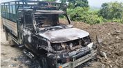 Manipur: KSO alleges vehicle carrying essential commodities torched during Naga blockade Manipur: KSO alleges vehicle carrying essential commodities torched during Naga blockade