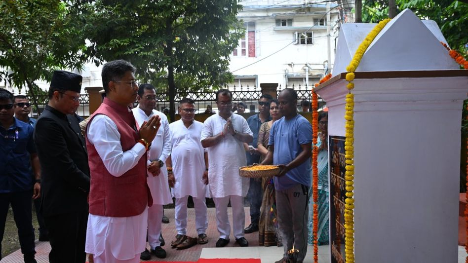 Assam Minister Pijush Hazarika pays tribute to freedom fighters on 80th Independence Day Assam Minister Pijush Hazarika pays tribute to freedom fighters on 80th Independence Day