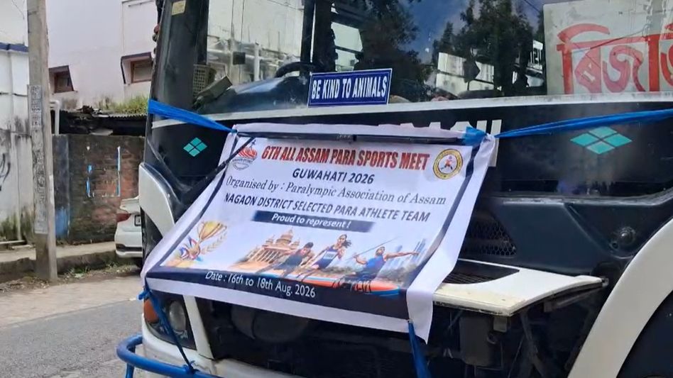 24 para athletes from Assam's Nagaon leave for State Para Sports Meet in Guwahati 24 para athletes from Assam's Nagaon leave for State Para Sports Meet in Guwahati