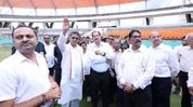 Tripura CM directs early completion of first international cricket stadium, plans to approach BCCI for matches from next year Tripura CM directs early completion of first international cricket stadium, plans to approach BCCI for matches from next year