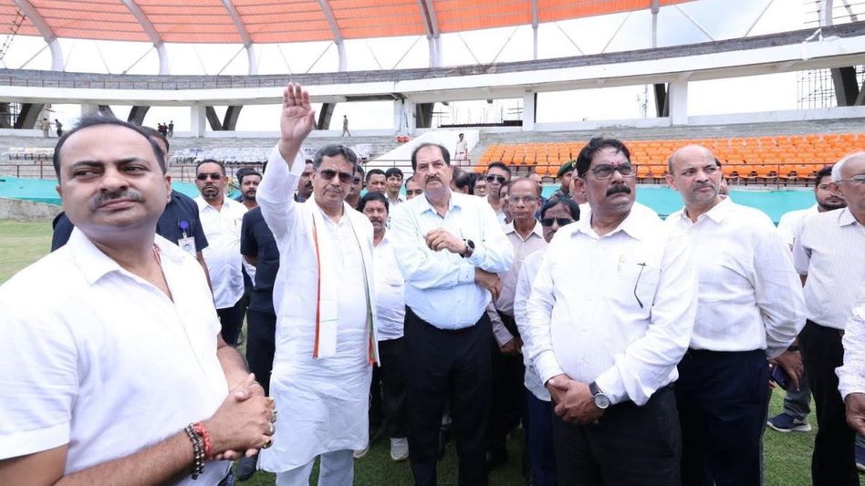 Tripura CM directs early completion of first international cricket stadium, plans to approach BCCI for matches from next year Tripura CM directs early completion of first international cricket stadium, plans to approach BCCI for matches from next year