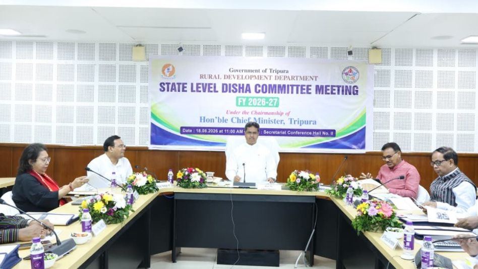 Tripura CM reviews centrally sponsored schemes at DISHA Committee meeting Tripura CM reviews centrally sponsored schemes at DISHA Committee meeting