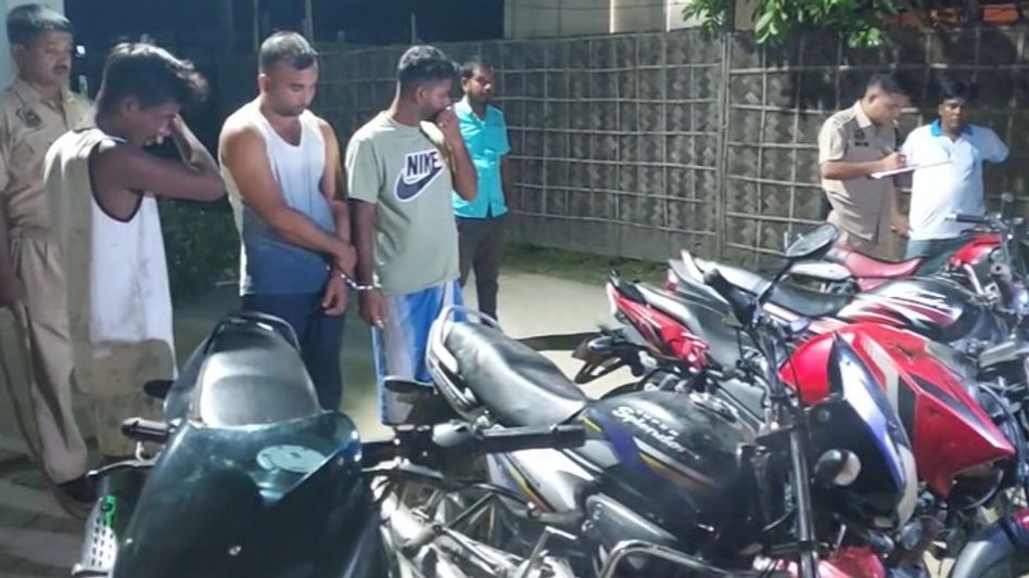 Assam: Three held with five stolen bikes in Nagaon’s Juria Assam: Three held with five stolen bikes in Nagaon’s Juria