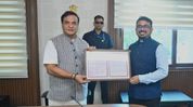 Assam CM Himanta Biswa Sarma receives 1904-05 Kamakhya land record Assam CM Himanta Biswa Sarma receives 1904-05 Kamakhya land record