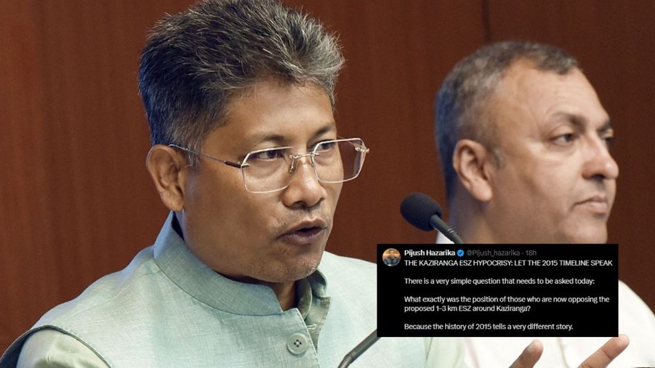 ‘Scrap ESZ’ then, ‘save ESZ’ now: Assam minister Pijush Hazarika questions Kaziranga critics ‘Scrap ESZ’ then, ‘save ESZ’ now: Assam minister Pijush Hazarika questions Kaziranga critics