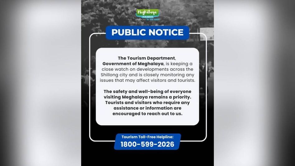 Meghalaya issues helpline number for tourists amid Shillong tensions Meghalaya issues helpline number for tourists amid Shillong tensions