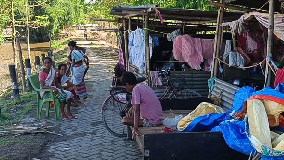Over a month after Assam floods, nine Jorhat families still living in relief camp Over a month after Assam floods, nine Jorhat families still living in relief camp