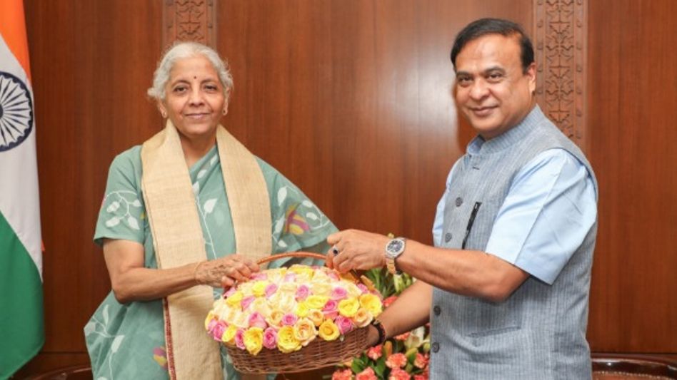 Himanta Biswa Sarma discusses Assam’s key issues with Nirmala Sitharaman, Prahlad Joshi Himanta Biswa Sarma discusses Assam’s key issues with Nirmala Sitharaman, Prahlad Joshi