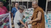Swiss Buddhist devotee Monica Thaddey supports landslide relief efforts in Nagaland’s Kongan village Swiss Buddhist devotee Monica Thaddey supports landslide relief efforts in Nagaland’s Kongan village