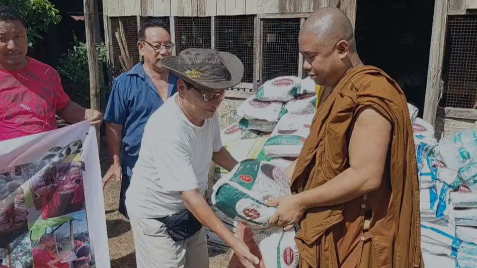 Swiss Buddhist devotee Monica Thaddey supports landslide relief efforts in Nagaland’s Kongan village Swiss Buddhist devotee Monica Thaddey supports landslide relief efforts in Nagaland’s Kongan village