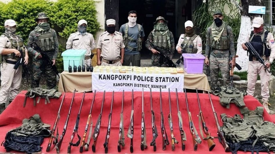 Manipur Police recover over 1,200 rounds of ammunition, rifles and guns in multiple operations Manipur Police recover over 1,200 rounds of ammunition, rifles and guns in multiple operations