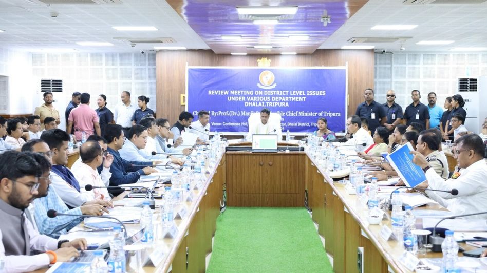 Tripura CM reviews development initiatives and government schemes in Dhalai district Tripura CM reviews development initiatives and government schemes in Dhalai district