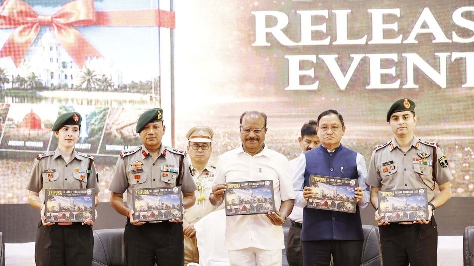 Tripura Governor unveils ‘Tripura: The Land of Timeless Tales’ book compiled by Assam Rifles Tripura Governor unveils ‘Tripura: The Land of Timeless Tales’ book compiled by Assam Rifles