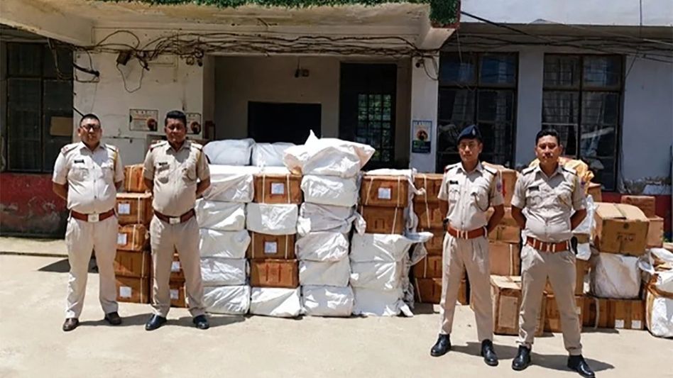 Nagaland police seize 19,760 suspected codeine cough syrup bottles in Dimapur raid Nagaland police seize 19,760 suspected codeine cough syrup bottles in Dimapur raid