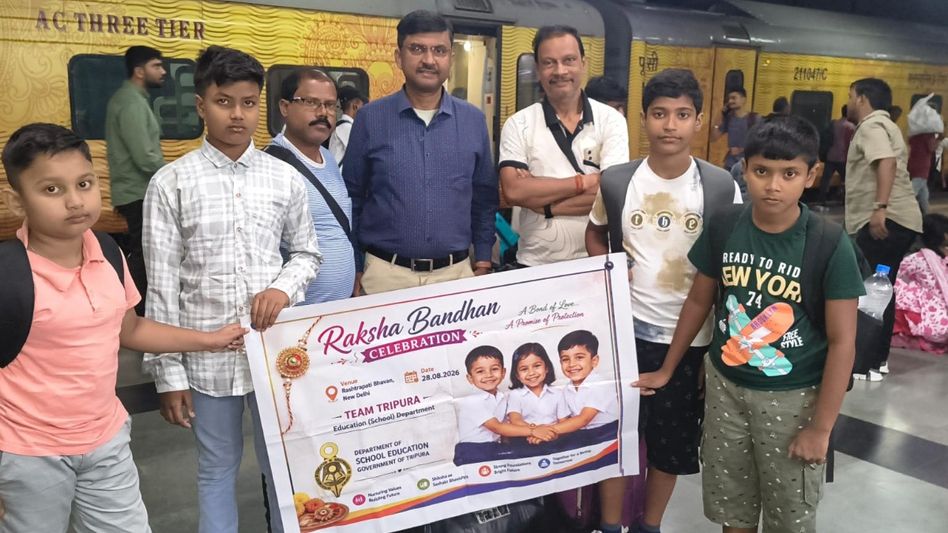 Tripura’s young students invited to Rashtrapati Bhavan for Raksha Bandhan Tripura’s young students invited to Rashtrapati Bhavan for Raksha Bandhan