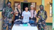 NSCN (IM) cadre apprehended in Ledo, security forces recover mobile phone NSCN (IM) cadre apprehended in Ledo, security forces recover mobile phone