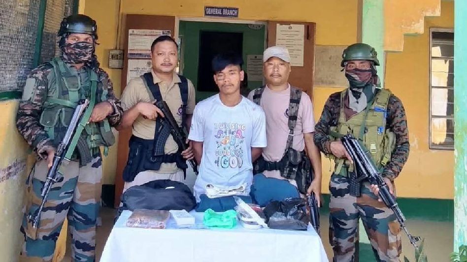 NSCN (IM) cadre apprehended in Ledo, security forces recover mobile phone NSCN (IM) cadre apprehended in Ledo, security forces recover mobile phone