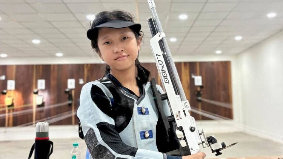 11-year-old Arunachal shooter Marpi Karlo qualifies for National Championship with 369/400 score 11-year-old Arunachal shooter Marpi Karlo qualifies for National Championship with 369/400 score