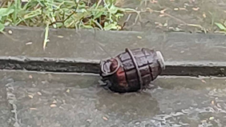 Manipur: Hand grenade recovered near Shija hospital in Imphal West, probe underway Manipur: Hand grenade recovered near Shija hospital in Imphal West, probe underway
