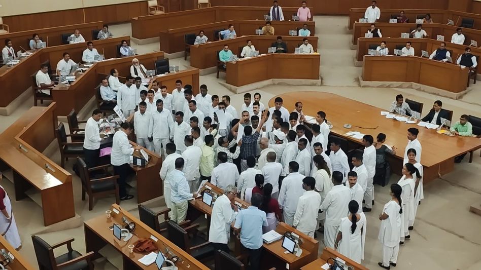 Tripura Congress MLA expelled from Assembly over DGP suicide note row, CPI(M) stages walkout Tripura Congress MLA expelled from Assembly over DGP suicide note row, CPI(M) stages walkout